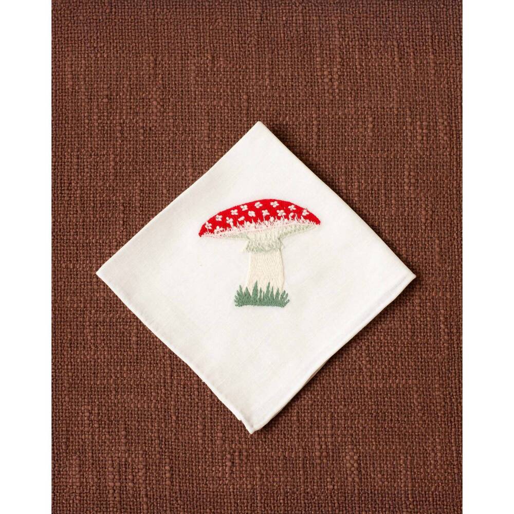 NEW ALIX OF BOHEMIA cai mushroom handkerchief in white - Picture 1 of 2
